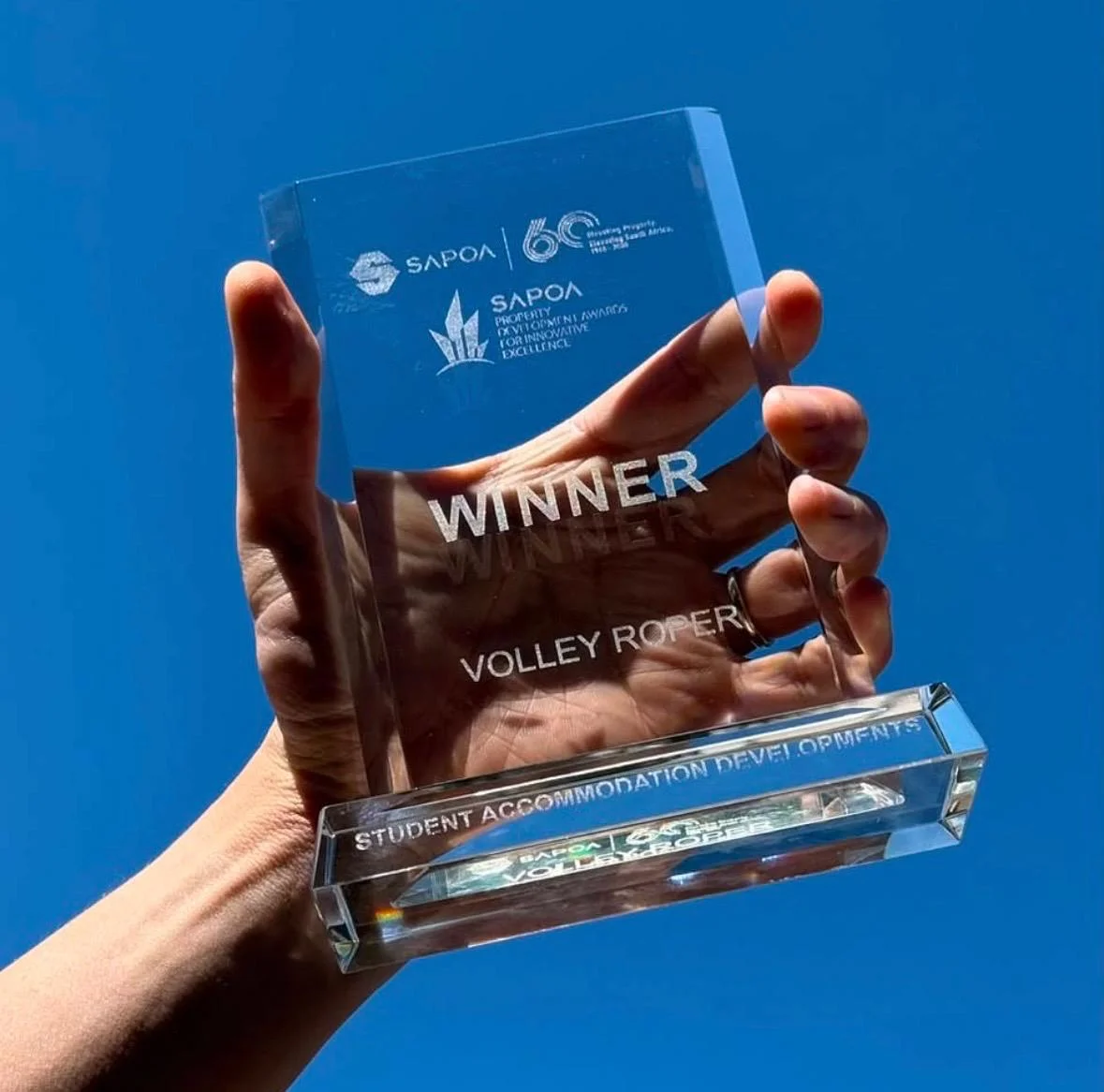 Volley Roper Wins 2026 SAPOA Award for Best Student Accommodation in South Africa